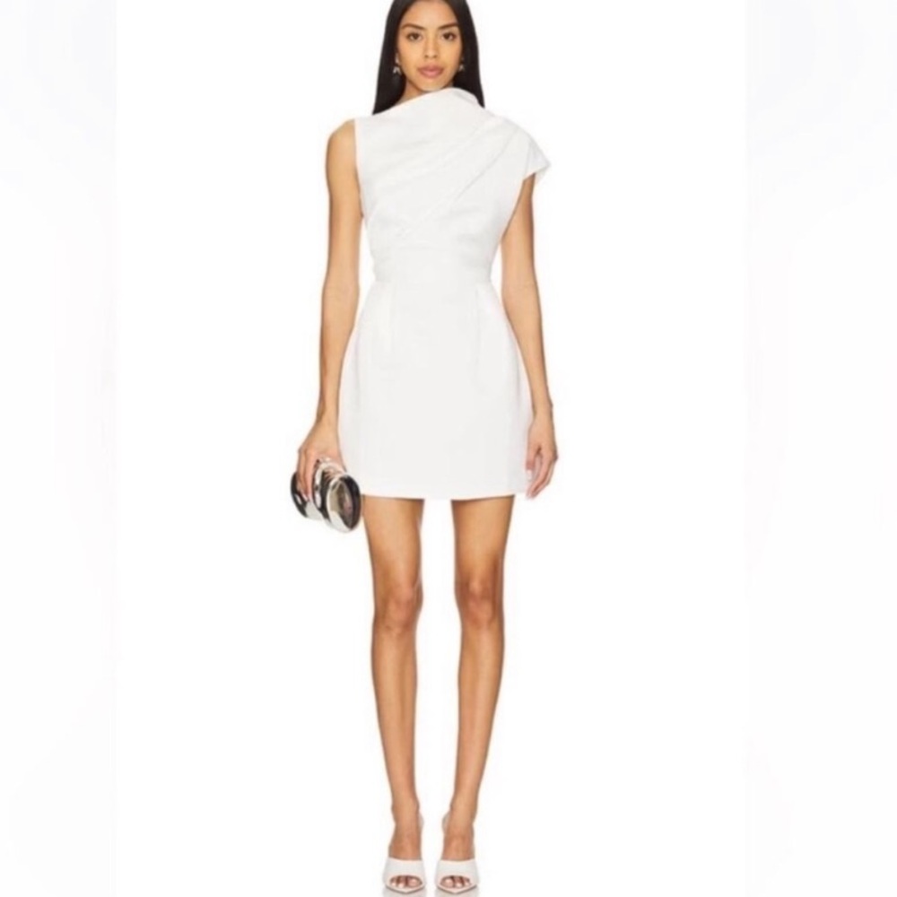 White One-Shoulder Mini Dress